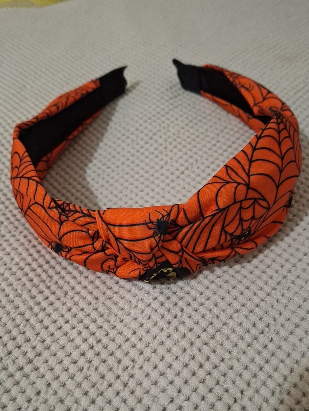 Orange Spiderweb Knot Headband - Unbranded
